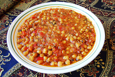 Recipe: Chickpea Stew with Tomatoes and Sweet Peppers
